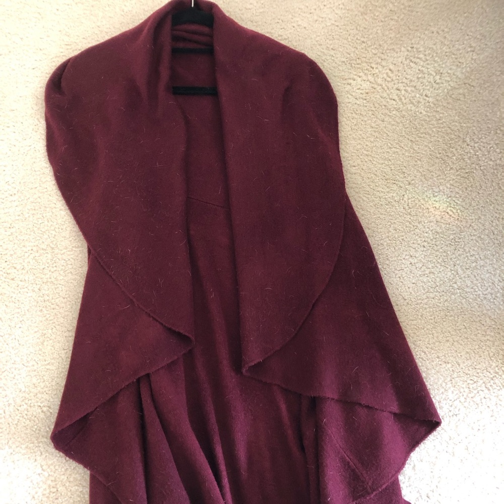 One size burgundy vest